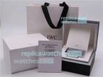 Original Style Luxury Copy IWC Black Leather Watch Box set w/ IWC Booklet